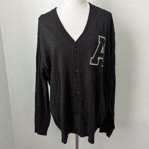 NWT Bare Fox 26 Letterman's Black & White Sweater, XL